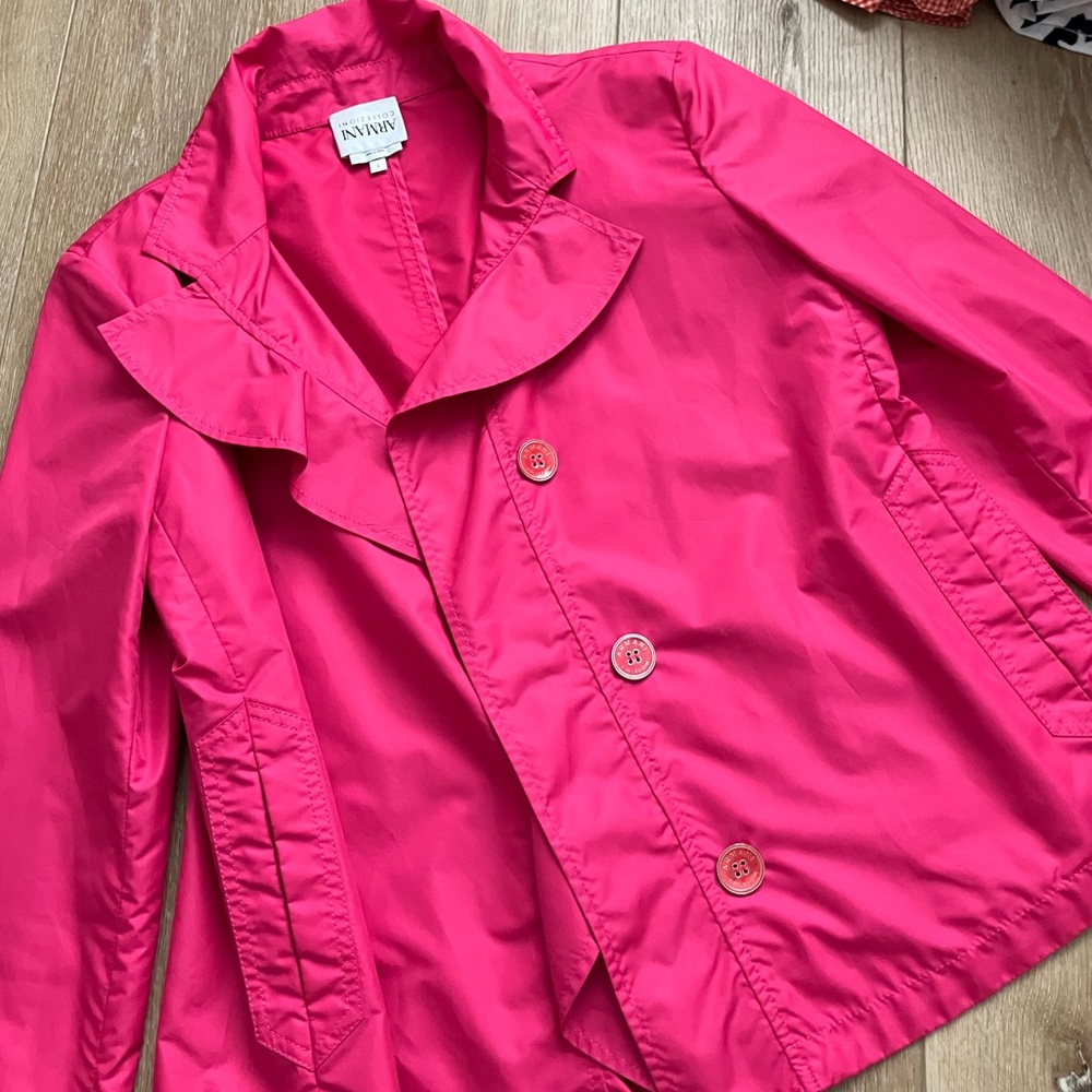 Armani pink coat
